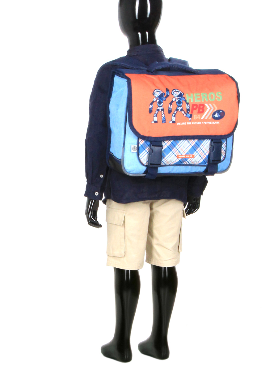 Cartable Poivre Blanc Boy Robot 38 cm