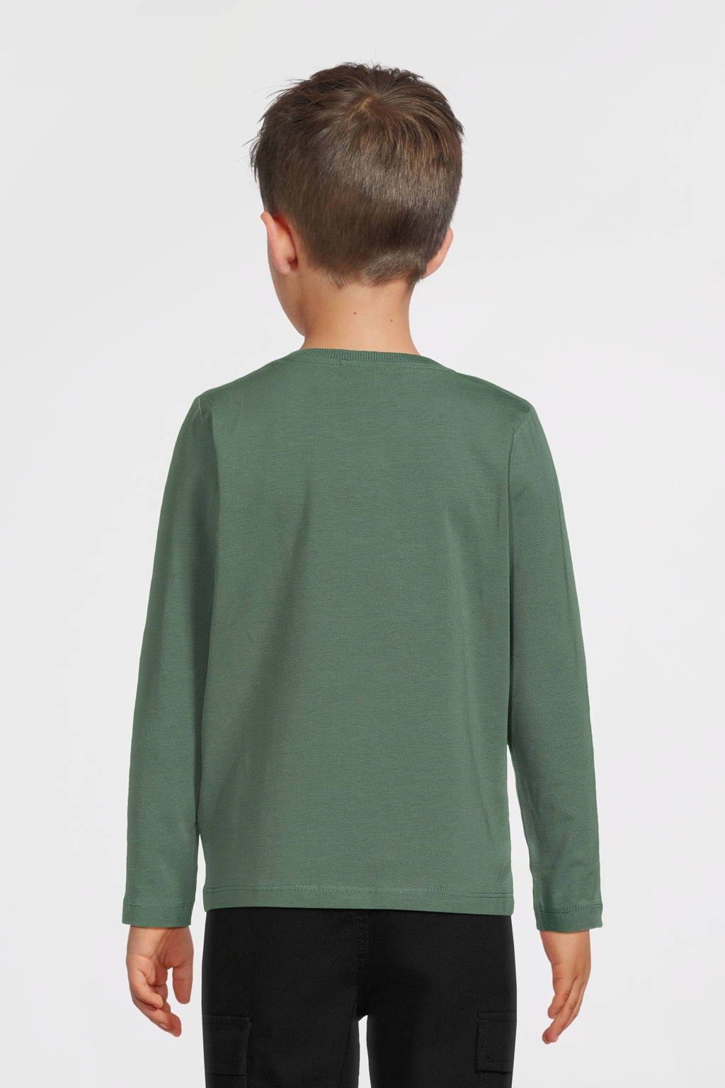 NAME IT longsleeve NKMVUX met printopdruk groen