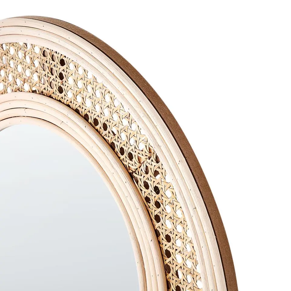 FRANEY - Wandspiegel - Naturel - Rotan