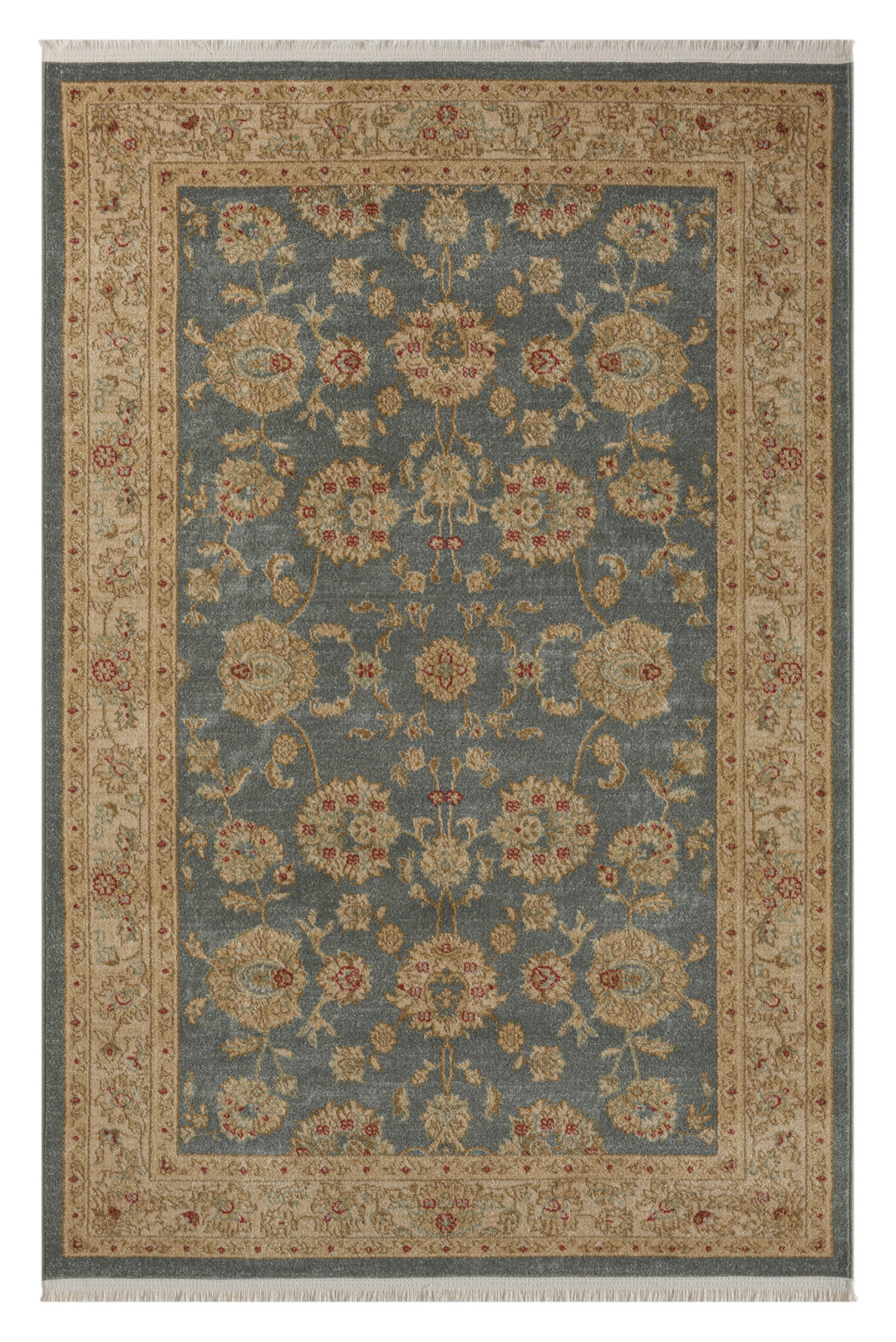 Teppich MARYAM - dunkelblau-hellblau-creme - 140x200 cm
