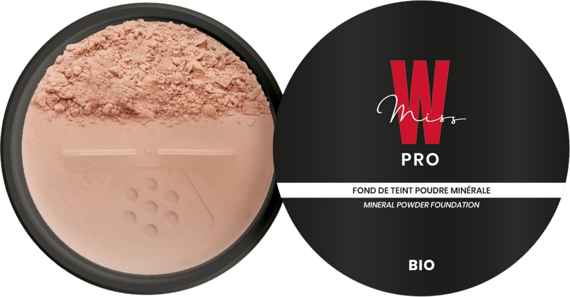 Miss W PRO  Mineral Powder Foundation, 22 Golden Beige (12 g)
