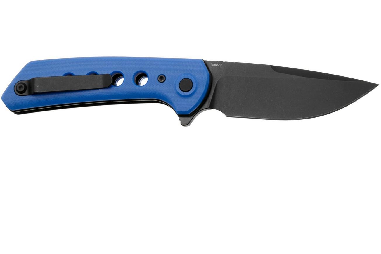 Reate PL-XF PVD Nitro-V, Blue G10, zakmes