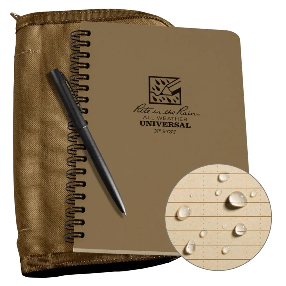 Rite in the Rain -  Rite in the Rain Notizblock Spiralbindung Set tan