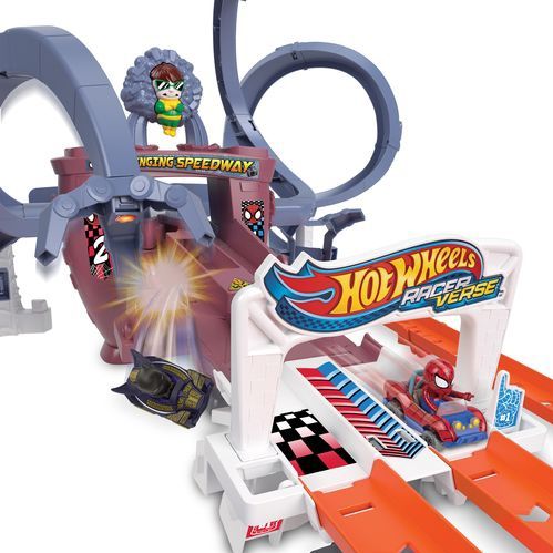 Hot Wheels - Spider-Mans Wirwarrende Racebaan - Baanset