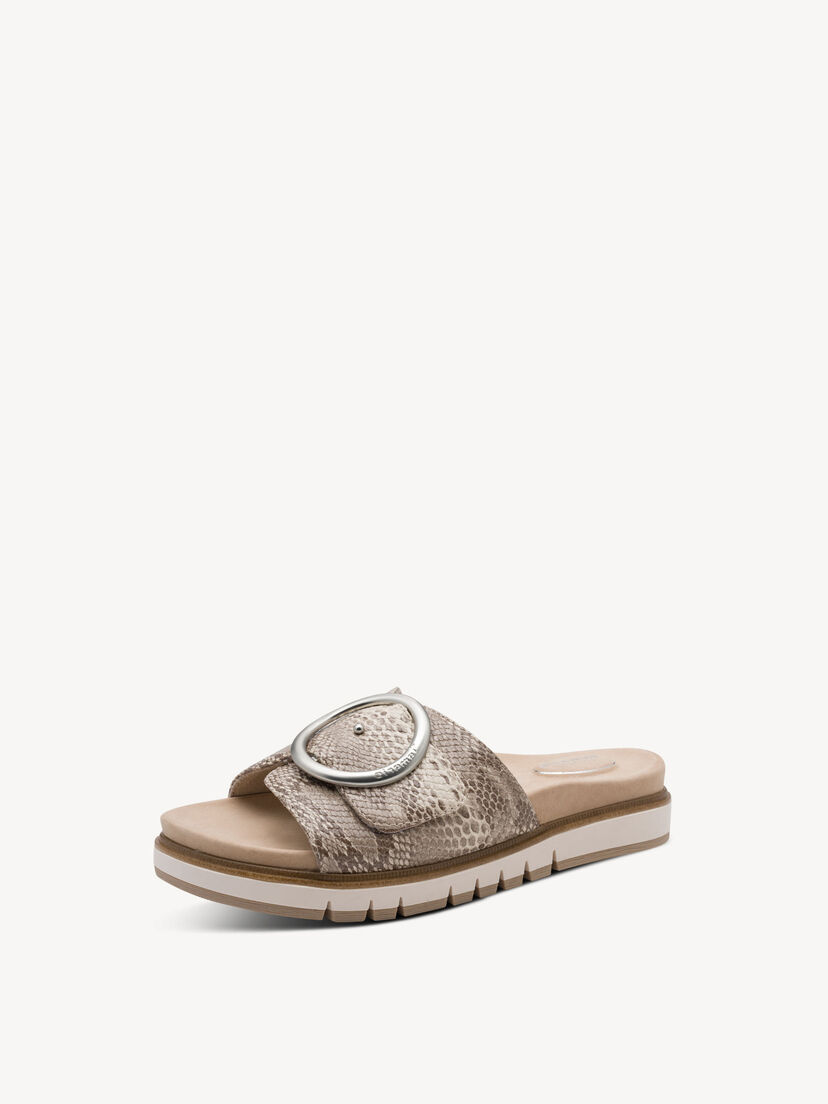 Leren Slipper - beige