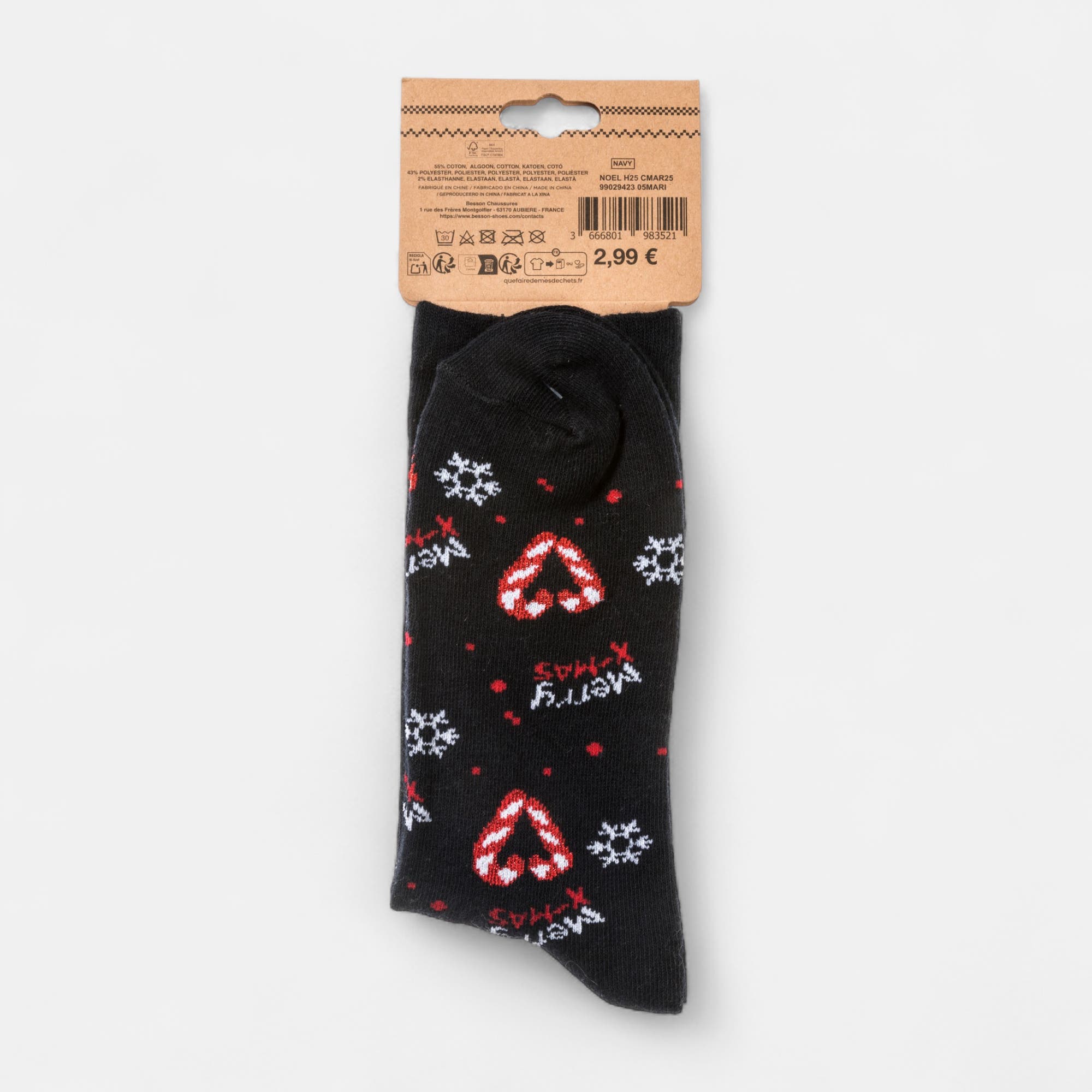 Chaussettes Femme bleu marine