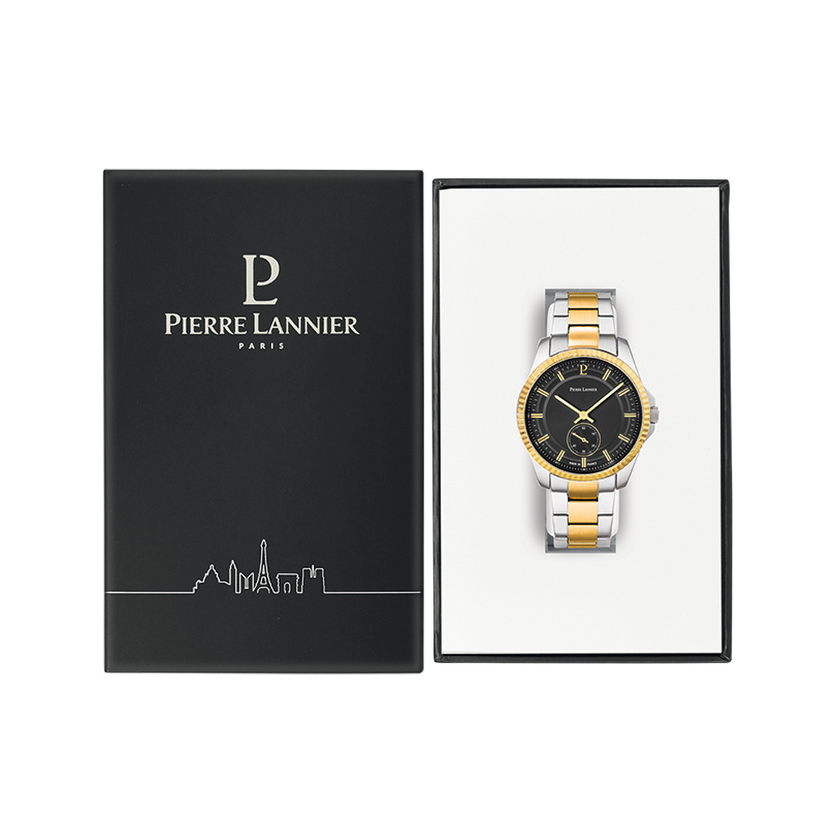 Montre PIERRE LANNIER Metropolitain homme bracelet acier bicolore
