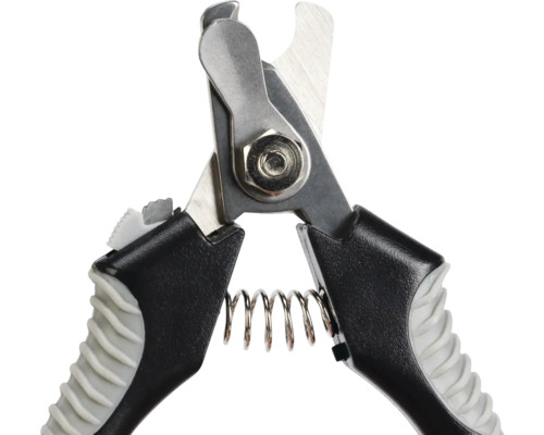 Klauwtang beeztees Nagelknipper, nageltang, zwart zilver, kunststof roestvrij staal ca. 13 cm