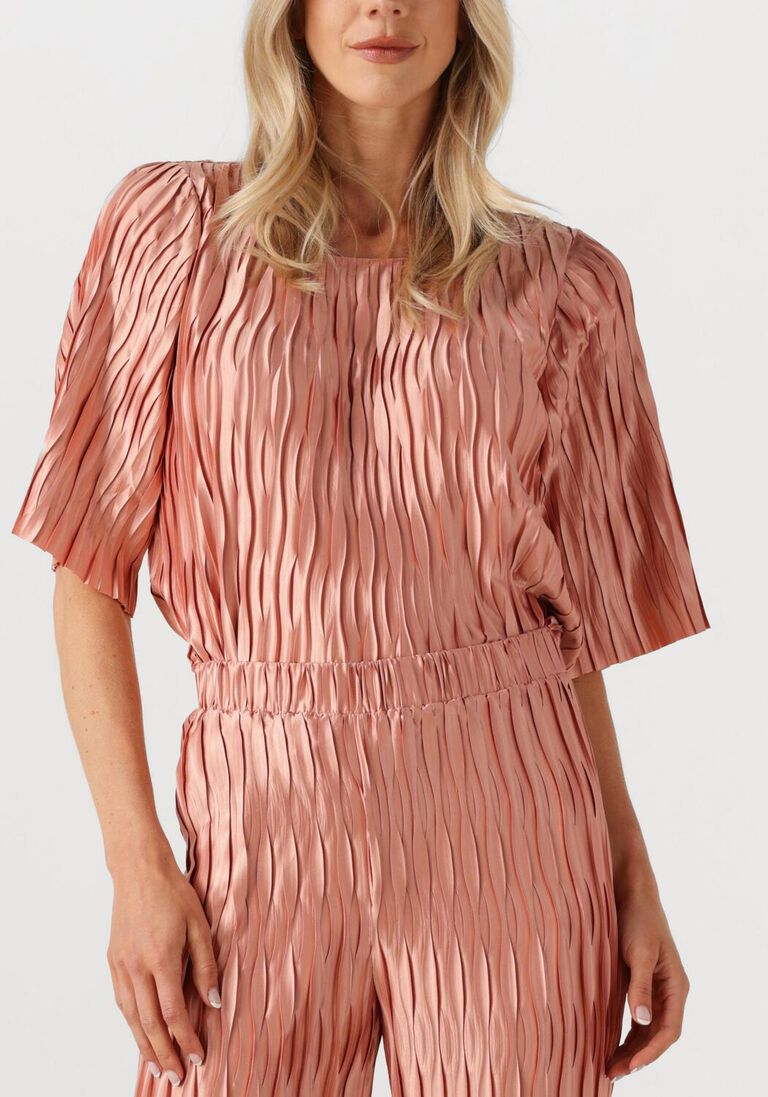 lichtroze dante6 blouses lelia plisse top