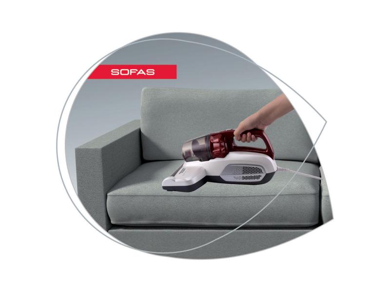 Hoover Matratzenreiniger MBC 500 UV 011 Milbensauger mit Motorbürste und sterilisierender UV-Lampe