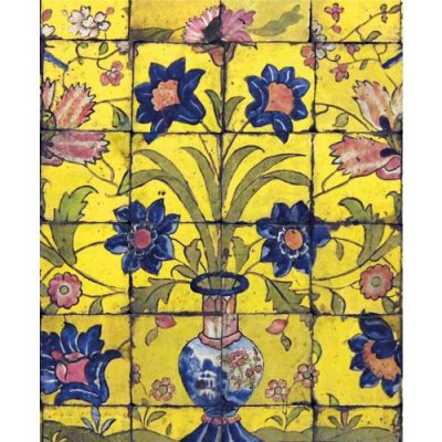 Glazed Tiles Greeting Card
