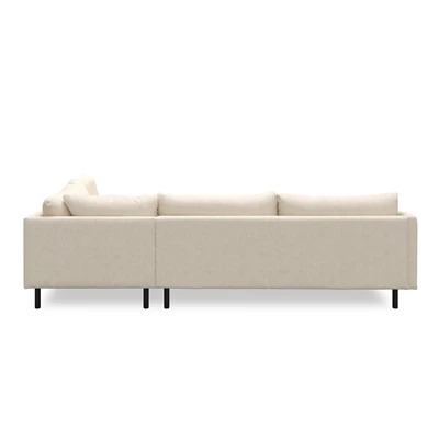 Bjorn højrevendt sofa med pufafslutning