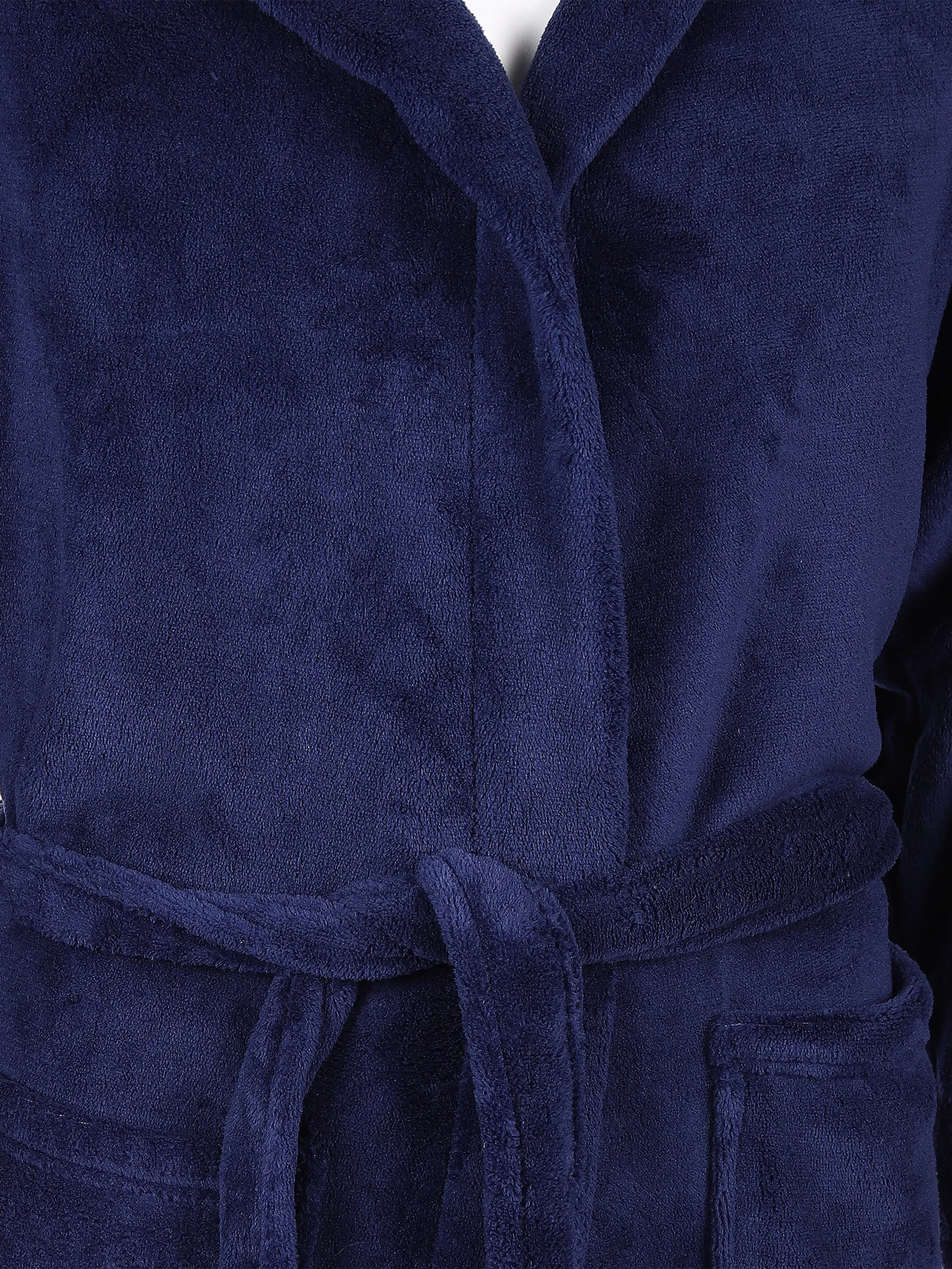 Unisex Teddy Bademantel mit Kapuze