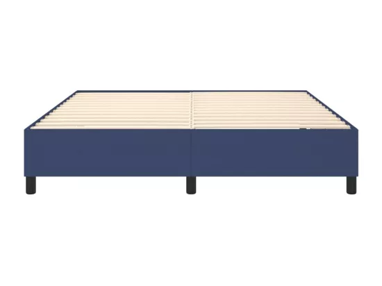 Sommier à lattes de lit Bleu 180x200 cm Tissu
