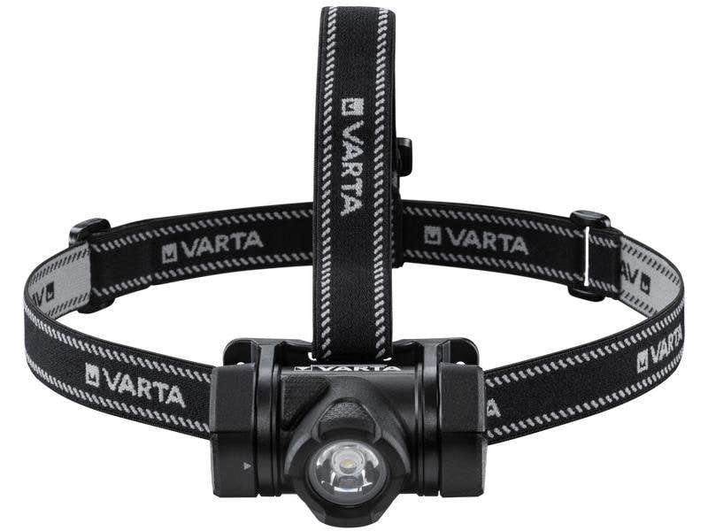 Varta Stirnlampe Indestructible H20 Pro Schwarz Extrem robuste Kopfleuchte für Outdoor-Abenteurer oder Hobby-Handwerker