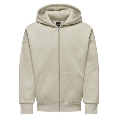 Sweatshirt zippé à capuche homme Onsdan Life Rlx Heavy ONLY AND SONS
