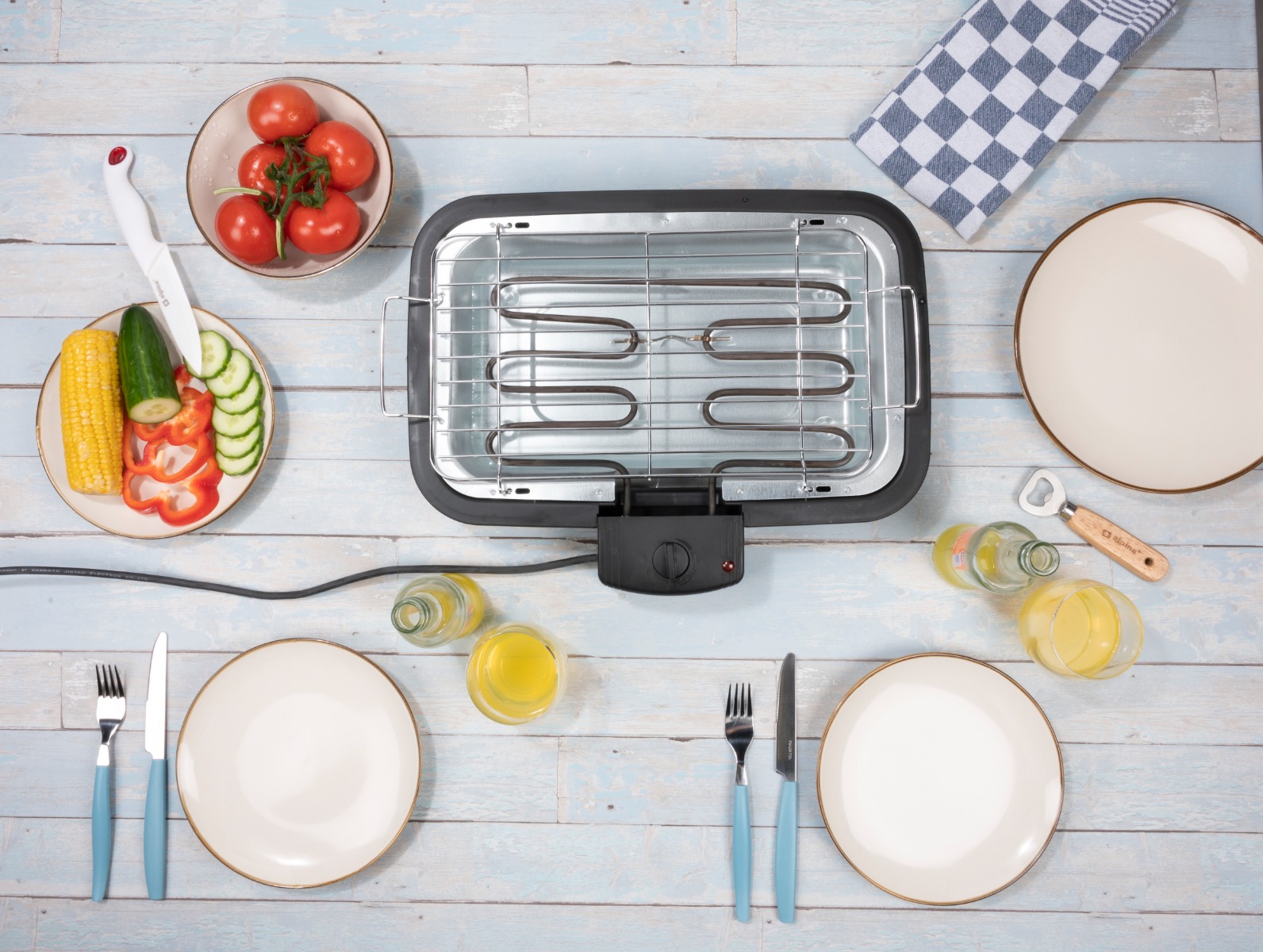 Alpina elektrische BBQ  2-in-1