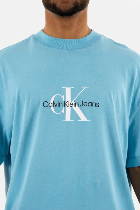 Tee shirt calvin klein jeans archival monologo cez dusk blue