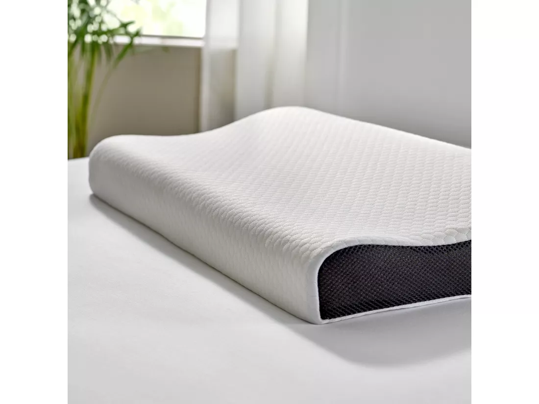 Oreiller Visco Aloe Vera pour dormir sur le dos ou sur le côté, fermeté moyenne - KUROBA