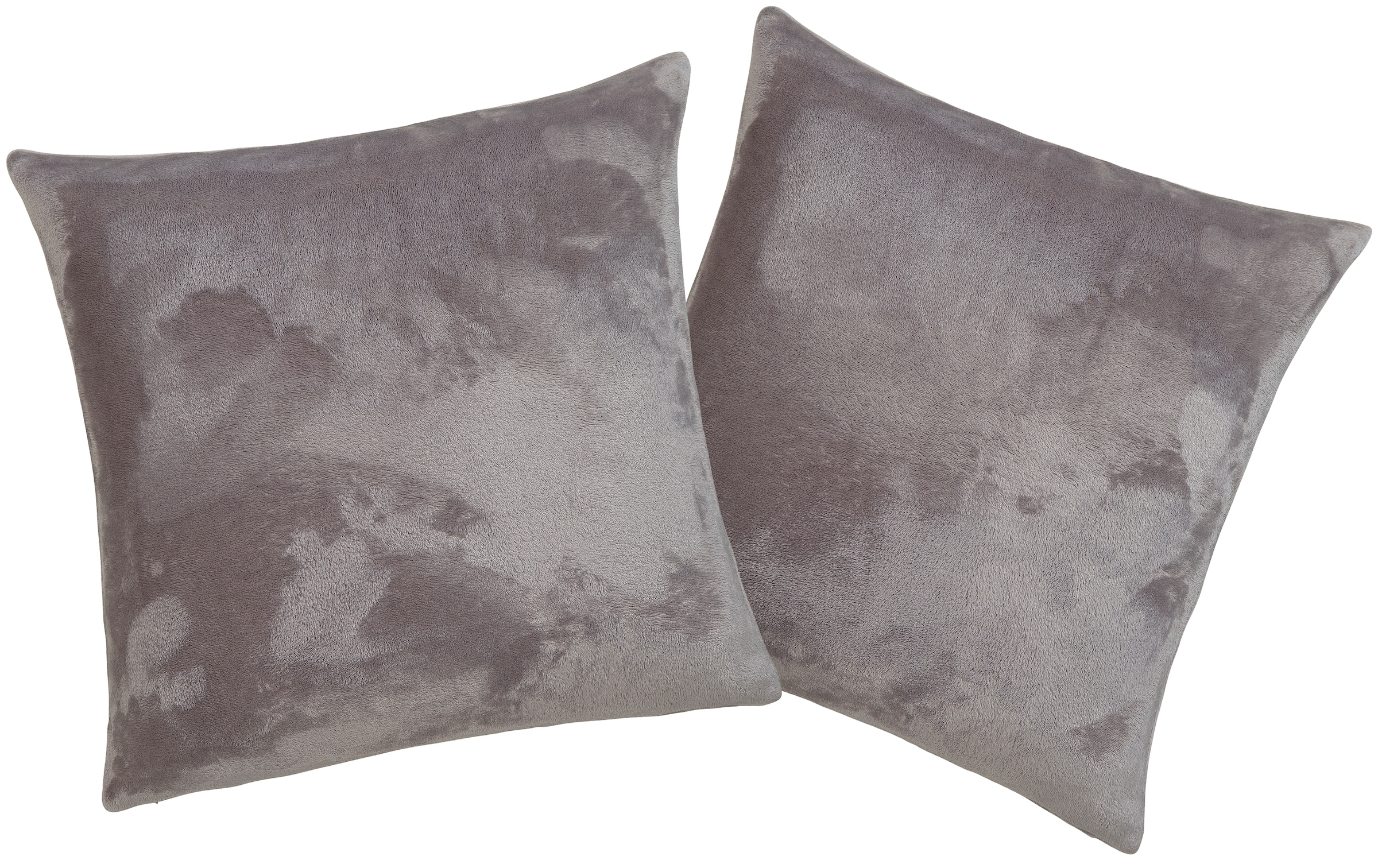 my home Dekokissen »Jil« aus super weichem Kuschelfleece, Kissenhüllen ohne Füllung, 2 Stück