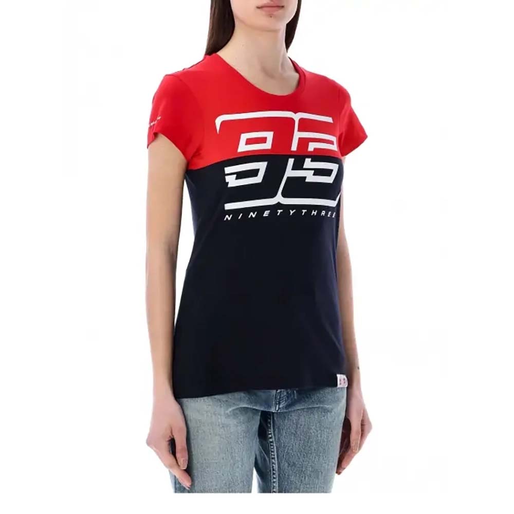 marc marquez - T-shirt femme 93 Ninety Three Bleu / Rouge