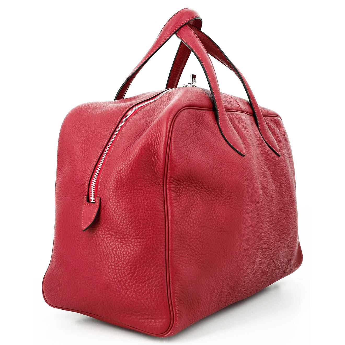 Hermès Sac à main en Cuir Victoria 40 Clémence Casaque rouge - Neuf sans étiquette - L.40 cm