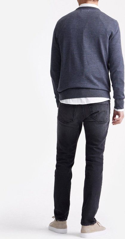 King Essentials The John Pullover Merino Antraciet - Heren - Pullovers