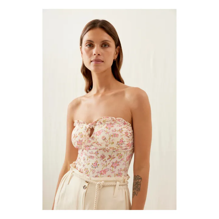 Louise Misha Maillot 1 Pièce Bayo Fibres Recyclées - Collection Femme | Crème
