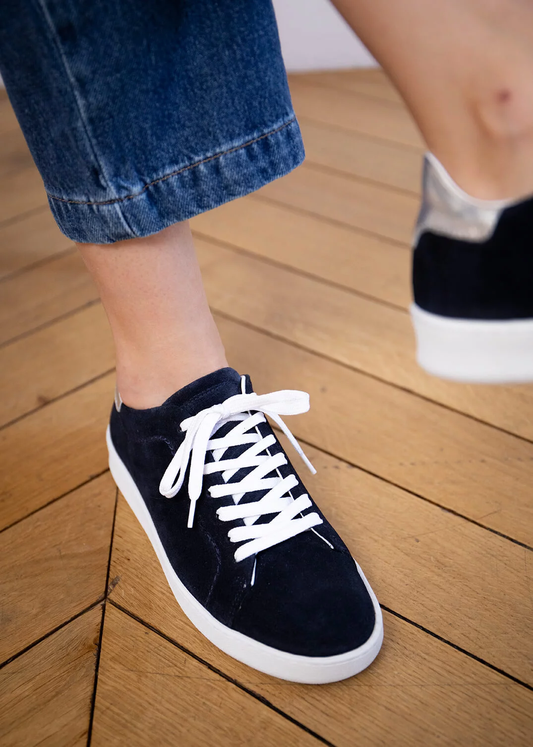 BASKET NESLE VELOURS MARINE