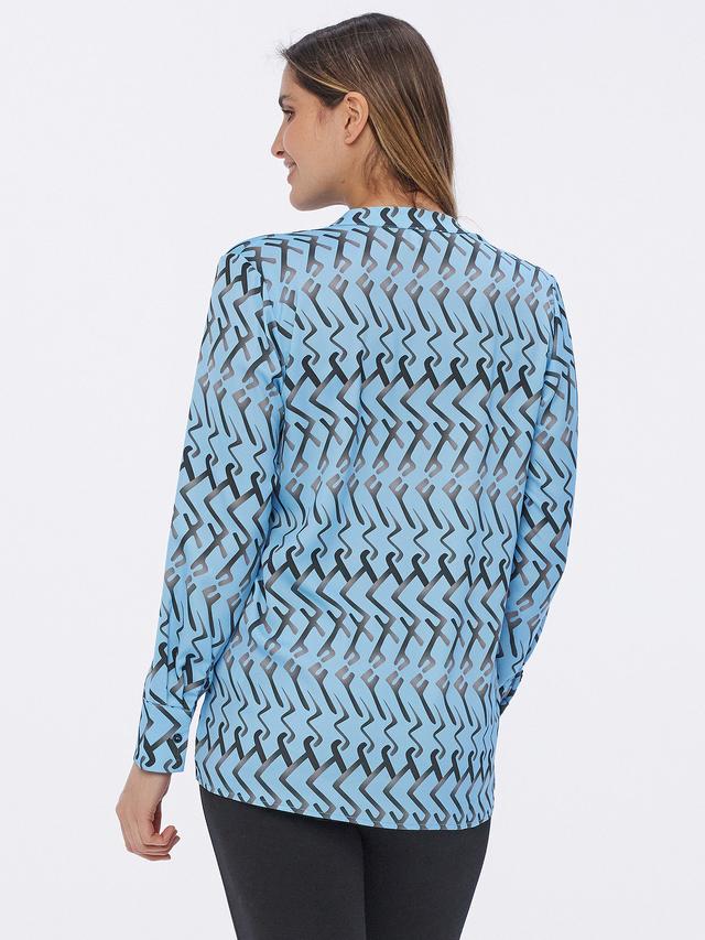 Bluse im Grafikdruck