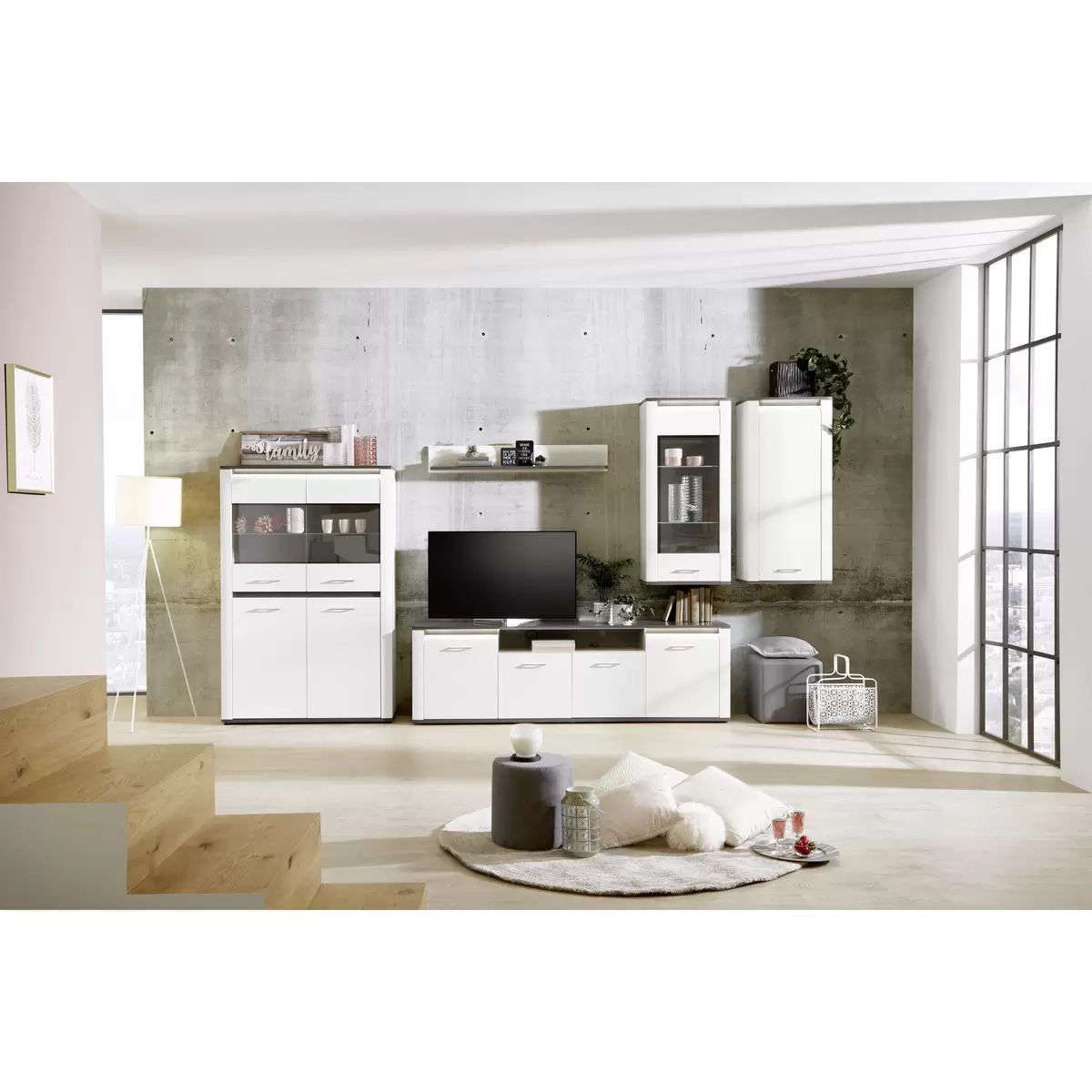 Vitrine Alassio weiss
