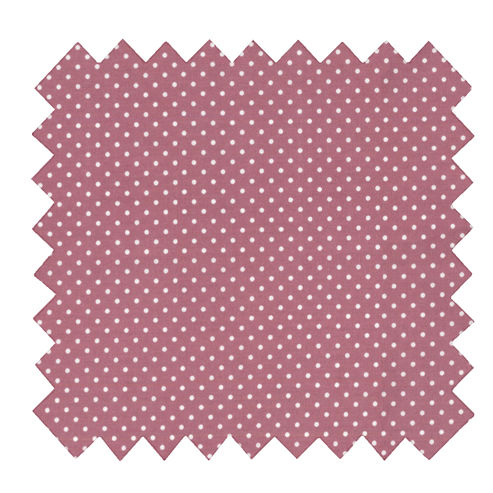 Tissu Coton Au Mètre Pois Vieux Rose Ex1019