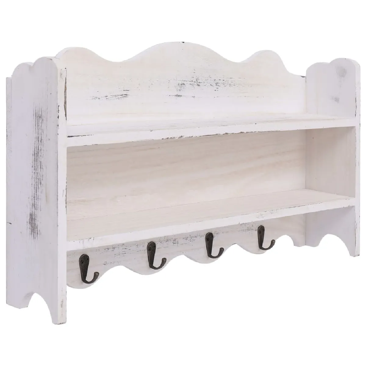 Decoshop26 Porte-manteau mural bois