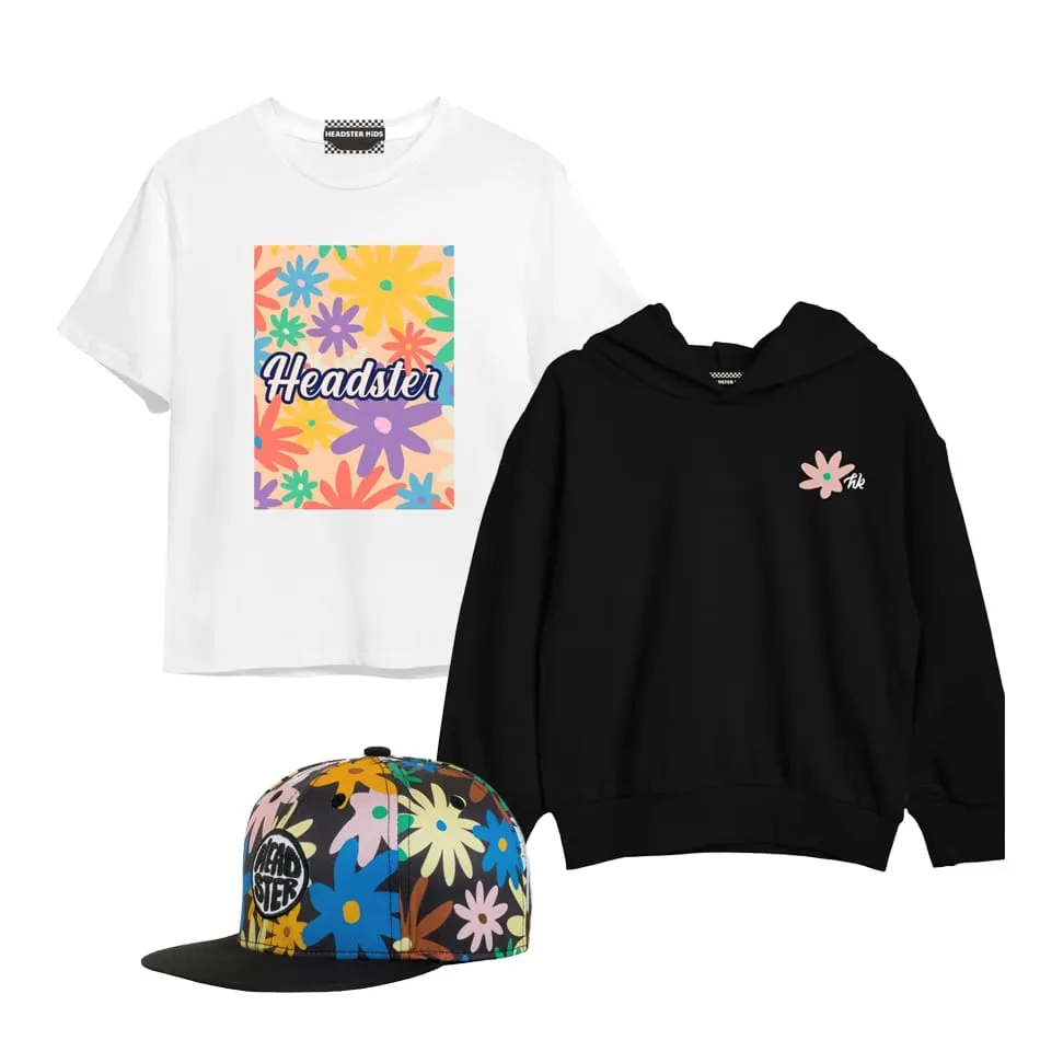 Headster Kids Ensemble kangourou + t-shirt + casquette 2-12 - Meadow