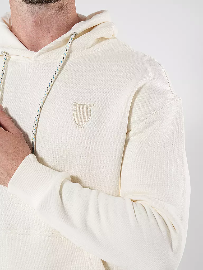 KNOWLEDGE COTTON APPAREL Kapuzensweater - Hoodie creme
