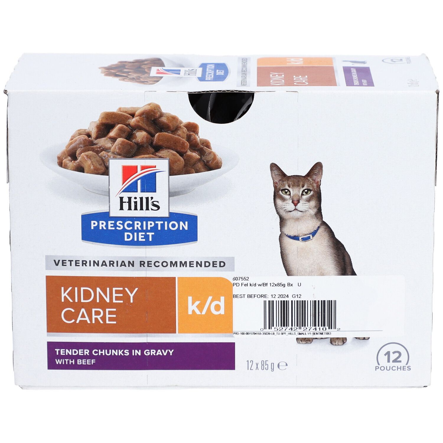 Hill's Prescription Diet Feline K/D Kidney Care Rindfleisch