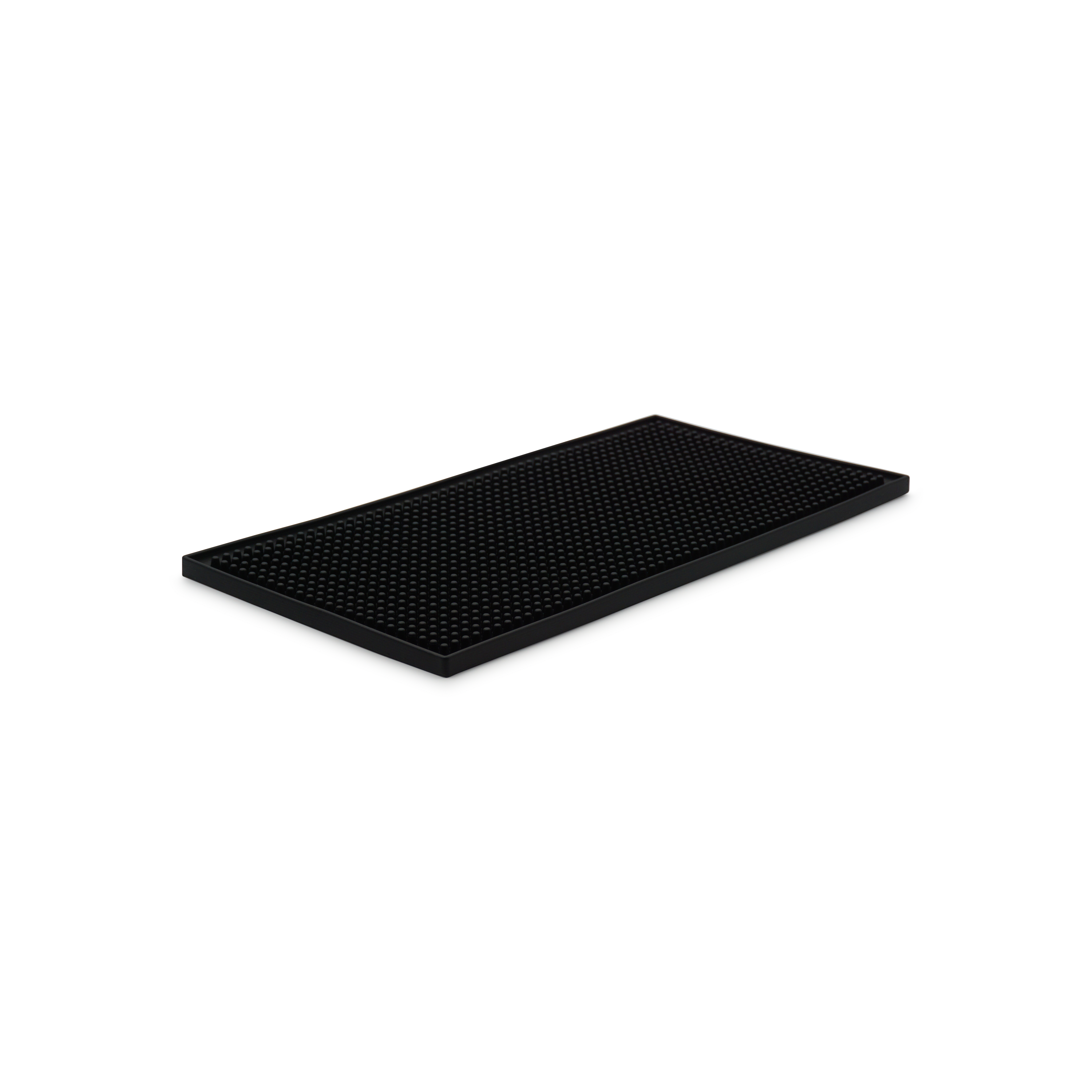 (30x15cm) Silikon Abtropf Matte Bar Anti-Rutsch Cocktail Unterlage Überlaufmatte - Schwarz