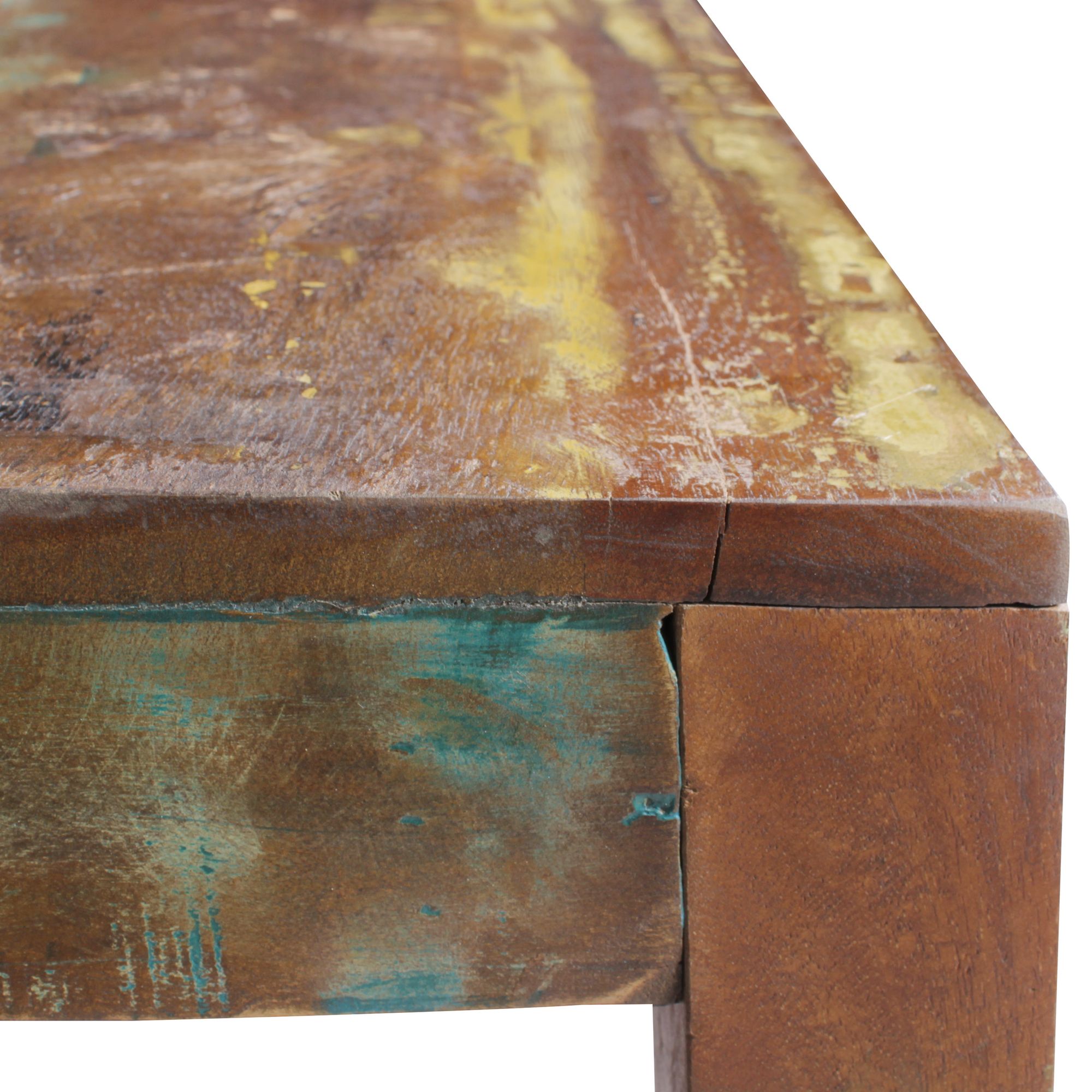 FineBuy Couchtisch KALKUTTA 60 x 47 x 60cm Beistelltisch Wohnzimmer Tisch Massiv