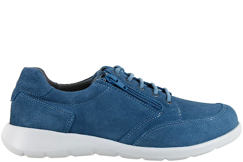 NEW FEET SKO I BLÅ RUSKIND