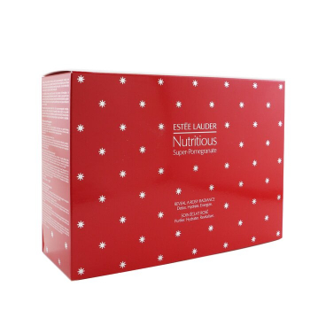Estee Lauder Super-romã nutritiva revela um conjunto de brilho rosado: Moisture Creme  Milky Lotion Light  Lotion  Cleansing Foam ...  4pcs 2bags
