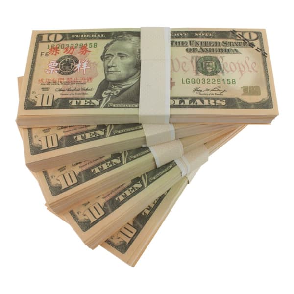 Lekepenger - 10 Amerikanske dollar (100 sedler)