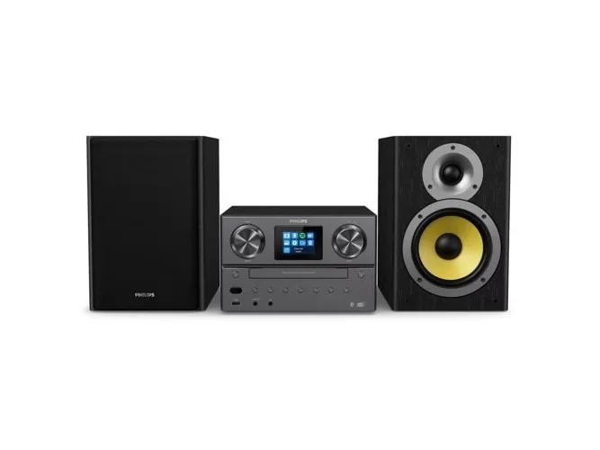 Philips | TAM8905/10 - Mikrosystem - DAB /Bluetooth/CD/Spotify Connect - 2 x 50 Watt (Total) - Sort