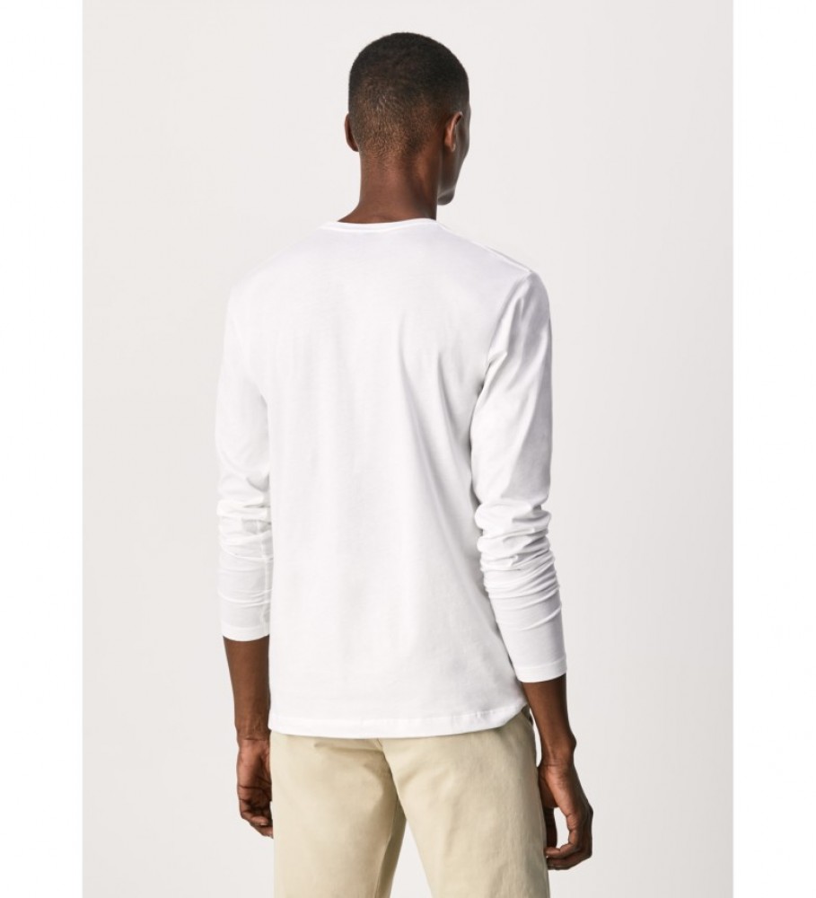 Camiseta Pepe Jeans Eggo Longa e Branca