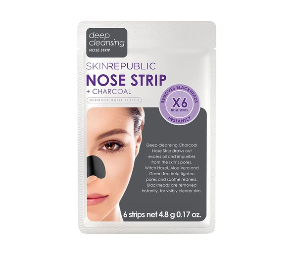 SKINREPUBLIC Charcoal Nose Strips 6 Stück