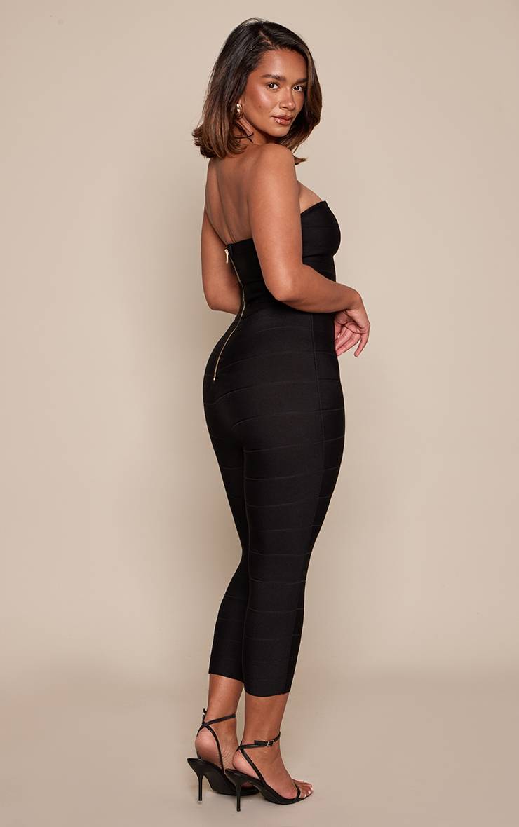 Noir Pantalon Capri Bandage Sculptant