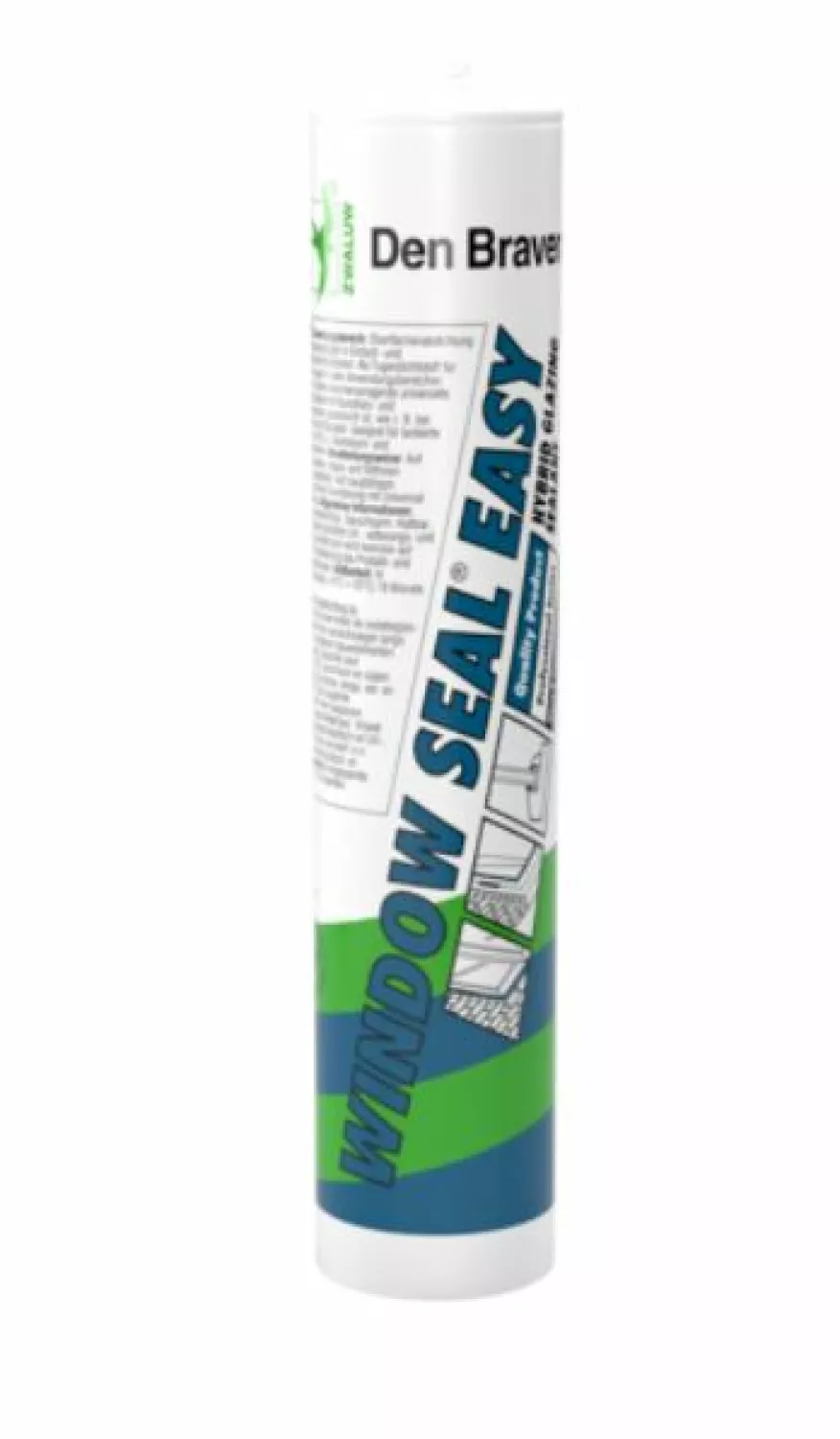 Zwaluw Den Braven Window Seal Easy 30623006 Hybride Kit - bruin - 290ml in koker