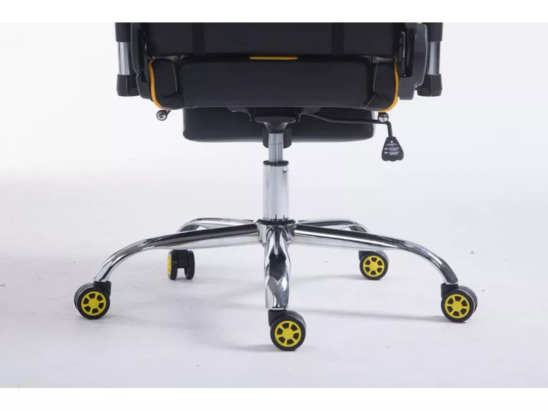 Chaise de bureau - Similicuir - Noir / Jaune - Limit