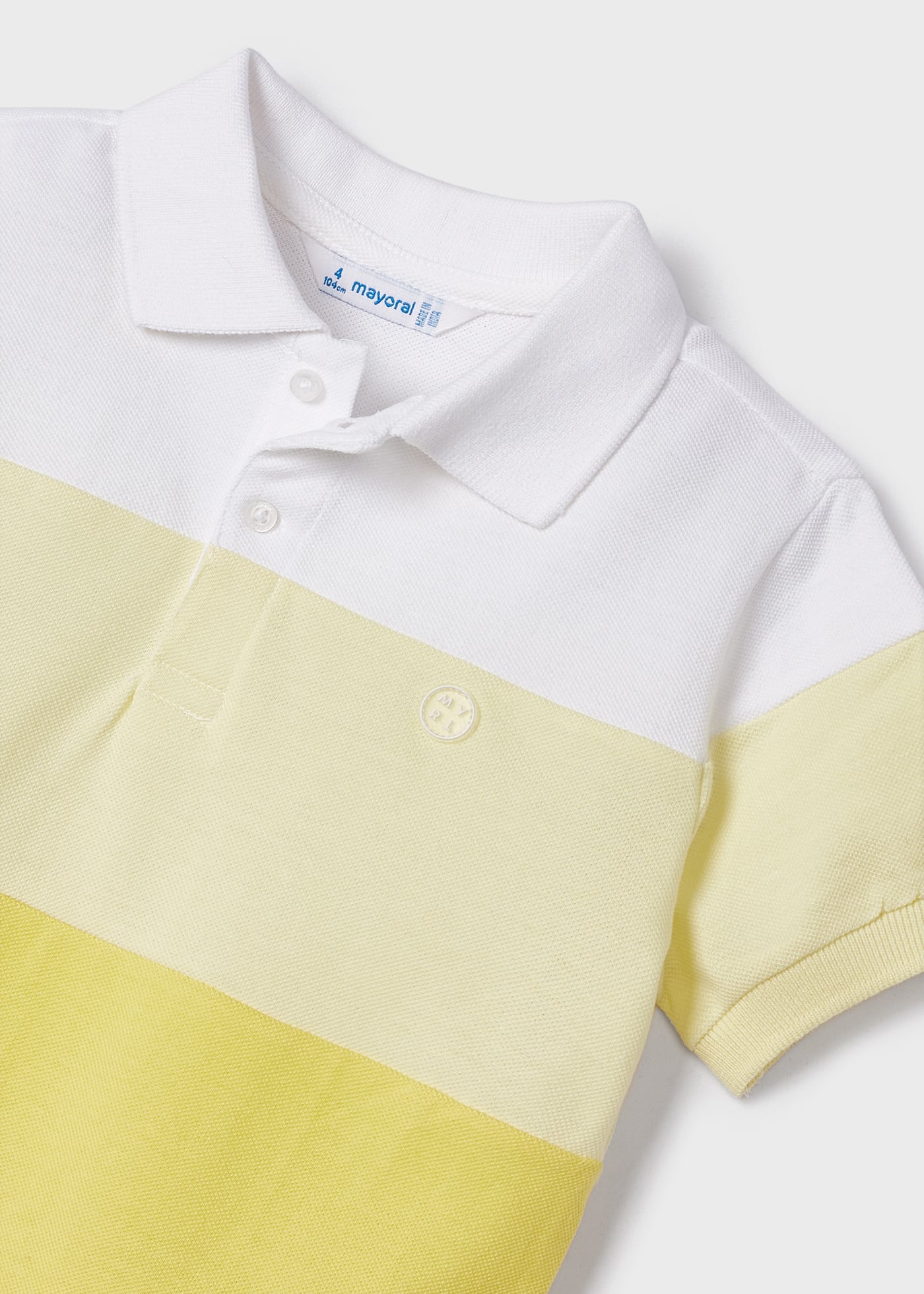 Camisa polo de manga curta com estampa para meninos
