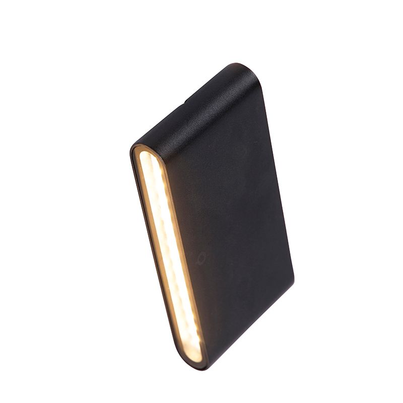 Moderne buiten wandlamp zwart 17,5 cm incl. LED IP65 - Batt