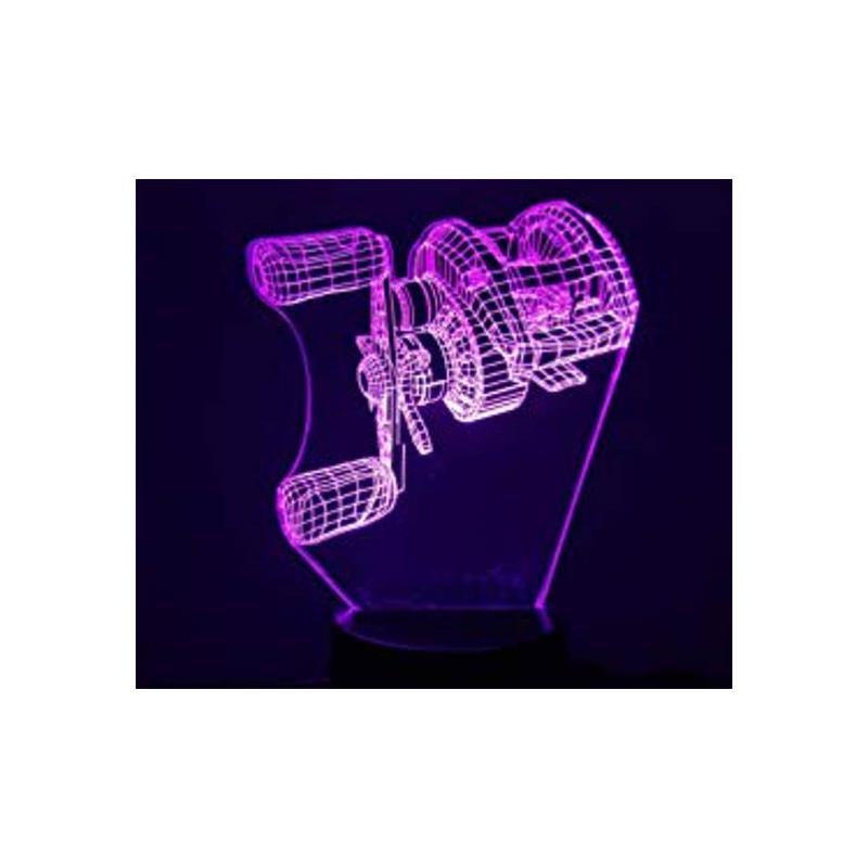 Lampe Kisskiss Metal 3D Led Illusion - Moulinet Casting